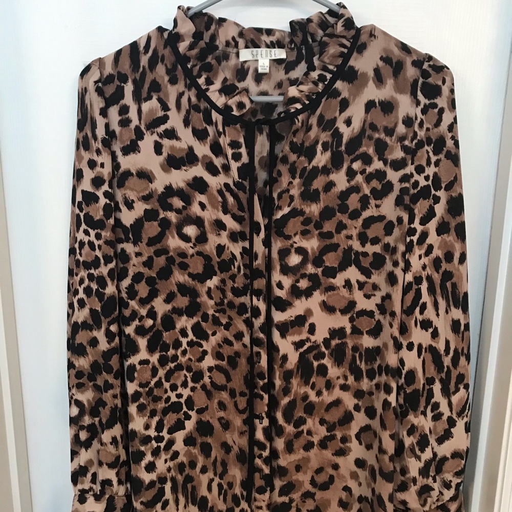 Spense leopard print blouse